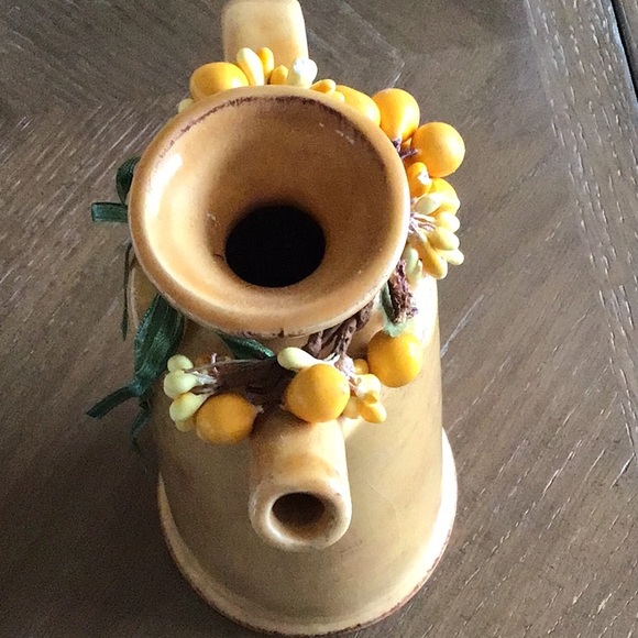 Hand Painted Earthen Ware, 9” Tall - Picture 6 of 7